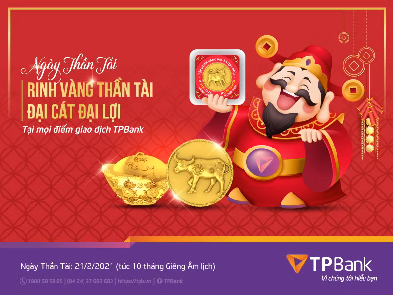 Mua vang dau nam, don loc may man cung TPBank