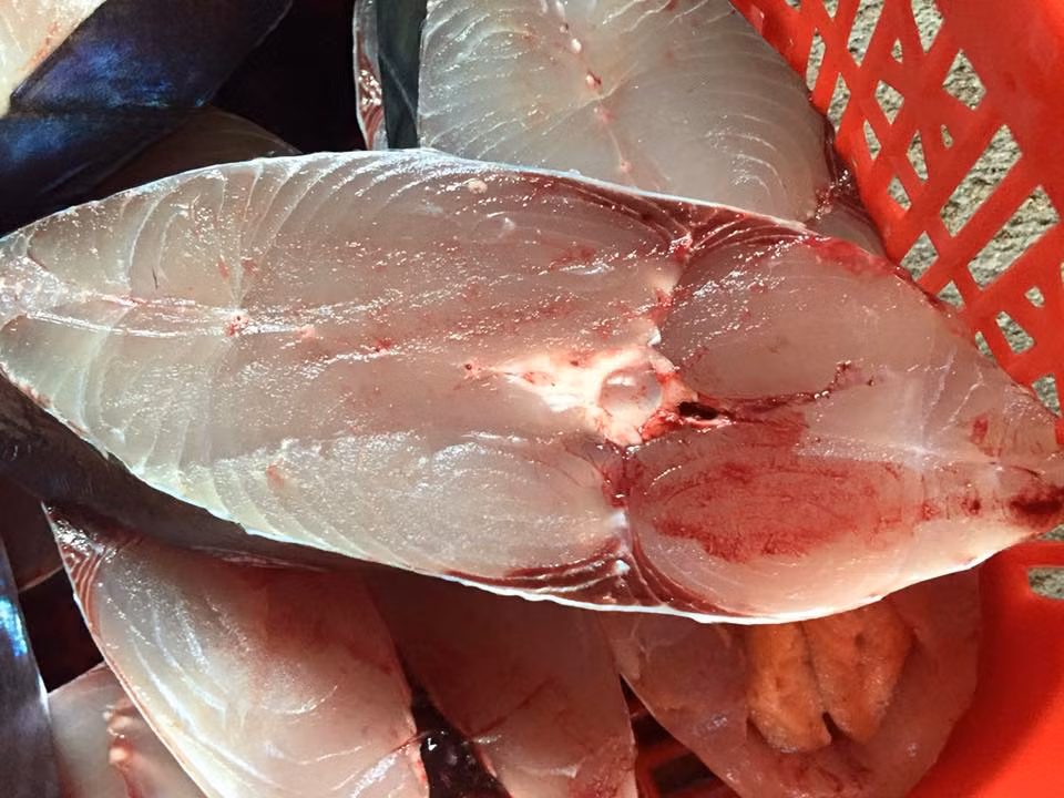 Tuy cá thu vua có chứa tương đối nhiều Omega-3 và rất bổ dưỡng nhưng nó cũng là loại cá hàng đầu chứa lượng thủy ngân cao với 110 microgam. Ảnh: bizwebmedia.