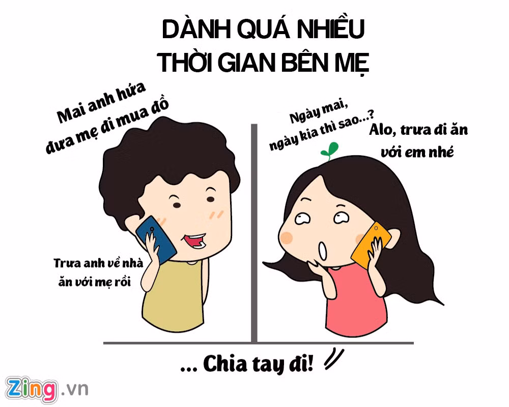Làm gì cũng nghĩ tới mẹ trước tiên, đến mức khó chấp nhận được cũng là biểu hiện của người thích "bám váy" mẹ.