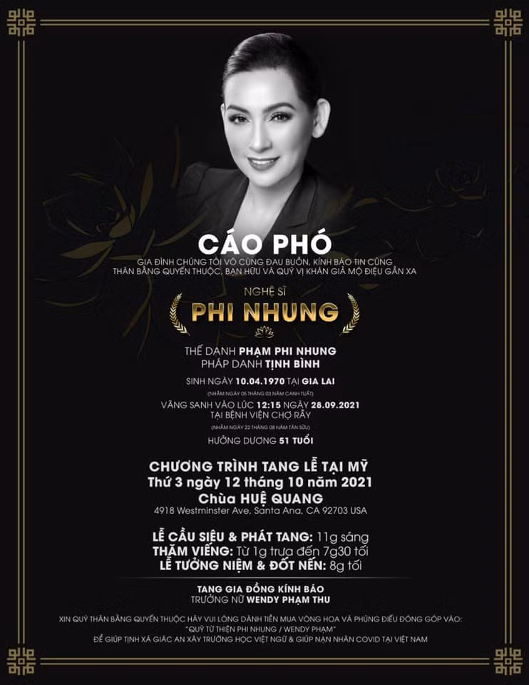 Con gai Phi Nhung cam ta vo chong Viet Huong, thay me tu thien