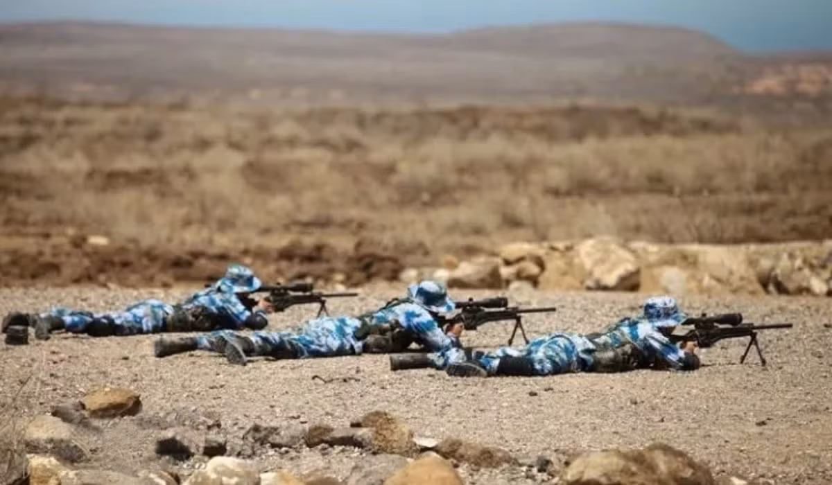 Djibouti có điều kiện chính trị phức tạp và tầm quan trọng về mặt địa lý đòi hỏi quân đội phải luôn sẵn sàng chiến đấu. Quốc gia châu Phi này nằm ở cửa ngõ phía nam của Biển Đỏ dọc theo tuyến đường đến Kênh đào Suez, Eritrea và Somalia. Mỹ, Nhật Bản và Pháp cũng đặt căn cứ quân sự tại khu vực này.