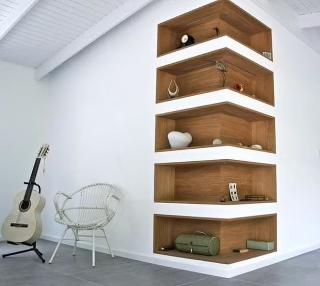 Hãy biến góc nhỏ trong phòng khách nhà mình thành nơi sắp xếp đồ đạc và đồ trang trí lý tưởng.