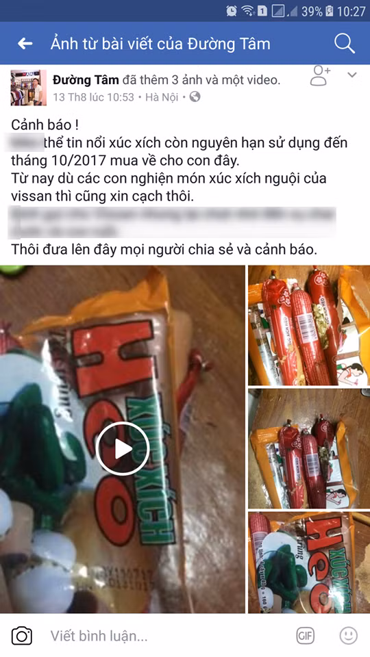 Ta hoa vi xuc xich vissan co doi va di vat la?