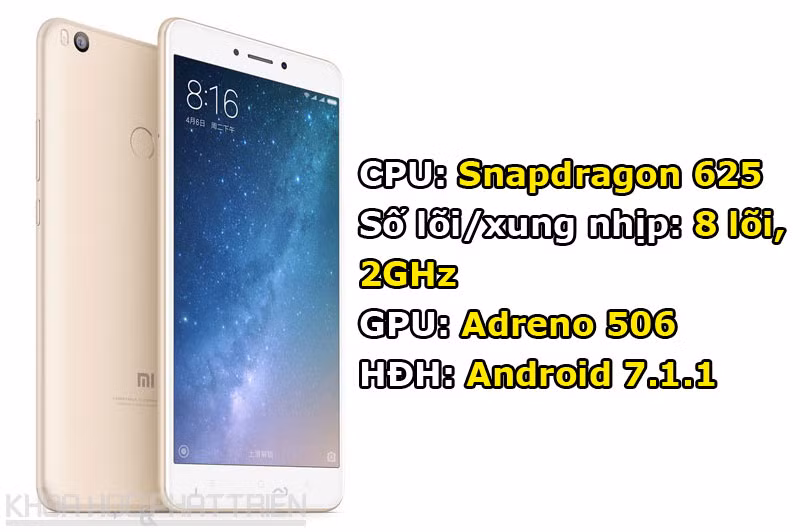 Tuy chạy hệ điều hành Android 7.1.1 Nougat nhưng Xiaomi Mi Max 2 được tùy biến trên giao diện MIUI 8.