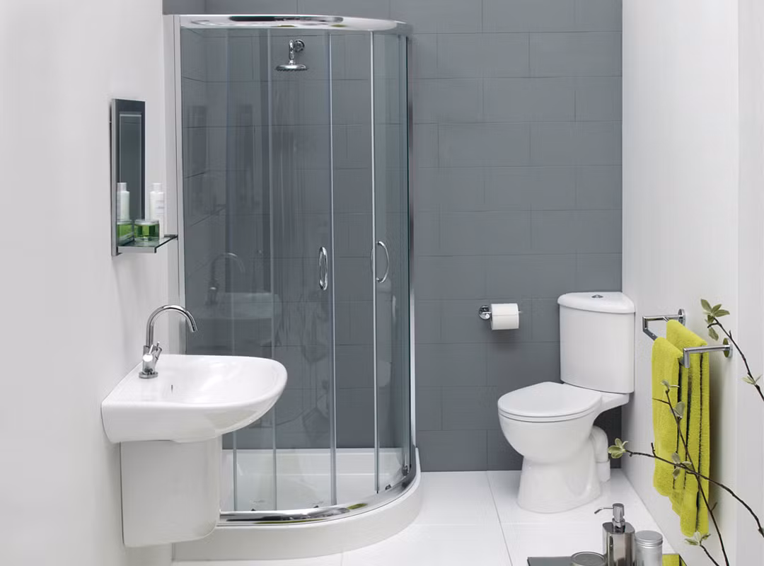 Một kiểu bồn tắm đứng được cách điệu, giúp "nhấn nhá" cho phòng tắm bớt đơn điệu. Ảnh: Zsofa.