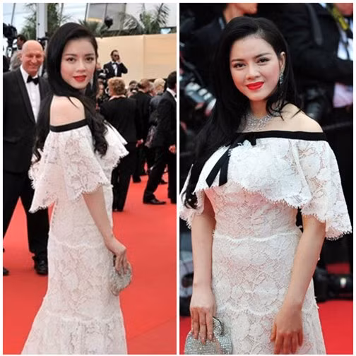 Trong các kỳ LHP Cannes, Lý Nhã Kỳ thường gây sốc dư luận bởi những bộ cánh đắt đỏ và trang sức tiền tỷ của mình.