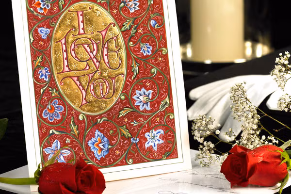 Thiệp Valentine làm bằng tay của thương hiệu sang chảnh Gilded Age cũng có giá khủng lên đến 395 USD (hơn 8 triệu đồng/chiếc thiệp). Ảnh: Dailymail.