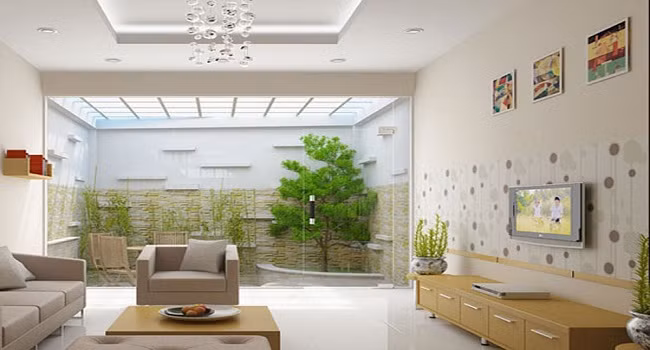 Nhiều gia đình xây dựng hệ thống lan can thấp với nhiều khe hở ở các khu thông tầng. Ảnh: Suadiennuoctainha24h.