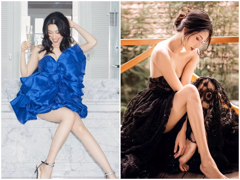 Vẻ ngoài quyến rũ không kém cạnh nhau của Thúy Ngân và Thiên An.