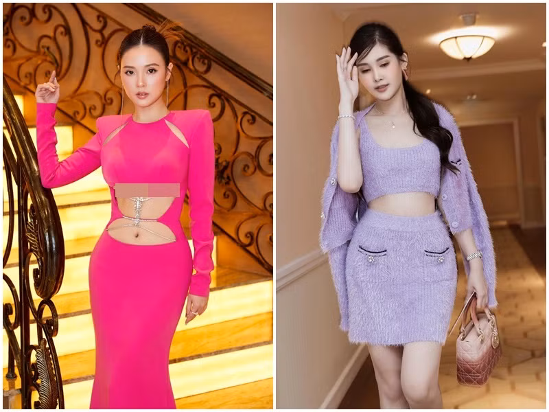 Cả hai khoe vóc dáng quyến rũ không kém cạnh nhau.