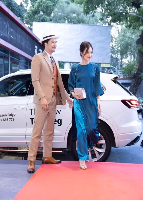 Đoàn Minh Tài thường xuyên tháp tùng Đan Ngọc tham gia sự kiện. Ảnh: FBNV.