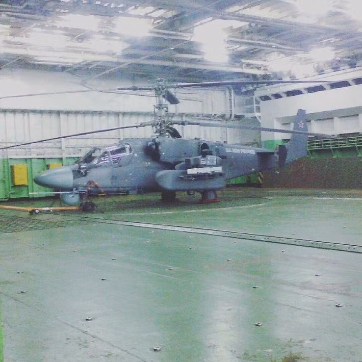 Trực thăng tấn công Ka-52K cũng lần đầu triển khai tham chiến. Nguồn: QQ