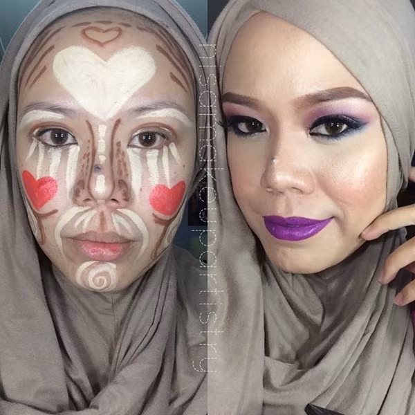 Phương pháp trang điểm mặt hề này đã nhanh chóng thu hút gần 1,5 triệu lượt xem trên YouTube và truyền cảm hứng cho hàng triệu phụ nữ trên thế giới.