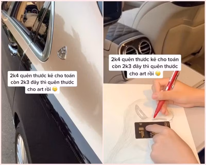 Cậu bạn này từng nhiều lần khiến truyền thông chao đảo khi khoe những món hàng hiệu đắt đỏ. Và gần đây nhất chính là màn sử dụng thẻ đen làm thước kẻ vẽ trong chiếc siêu xe Maybach.