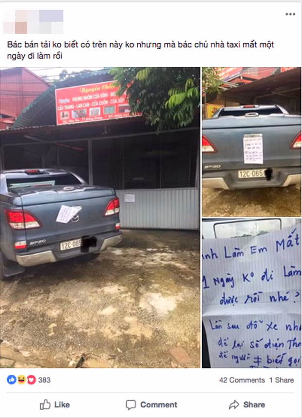 Điển hình là câu chuyện trước đó, một chủ nhà bị tài xế đỗ xe quá lâu khiến công việc đi làm hàng ngày bị cản trở.