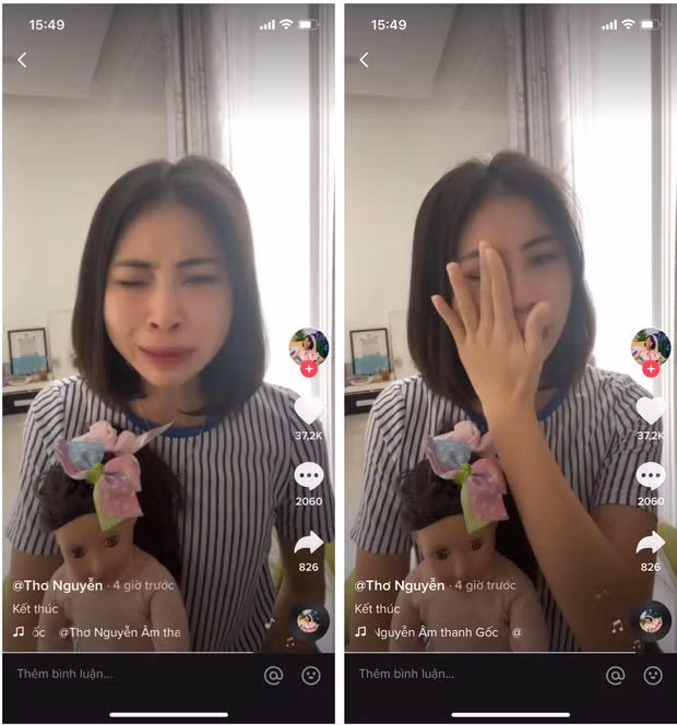 Nhiều người cho rằng màn khóc lóc, hối hận và tuyên bố "dừng lại" trước đó của Thơ Nguyễn chỉ là giả dối.