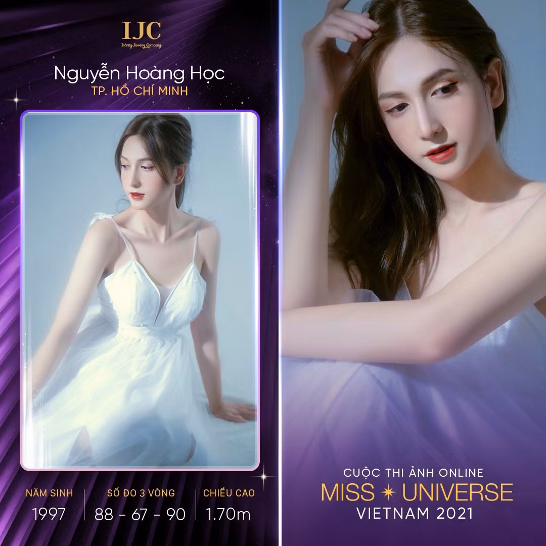 Mới đây, nàng hot girl gây chú ý khi tham dự vòng ảnh online của cuộc thi Hoa hậu Hoàn vũ Việt Nam 2021. Cô sinh năm 1997, sở hữu chiều cao 1,7m cùng số đo 3 vòng: 88 - 67 - 90cm.