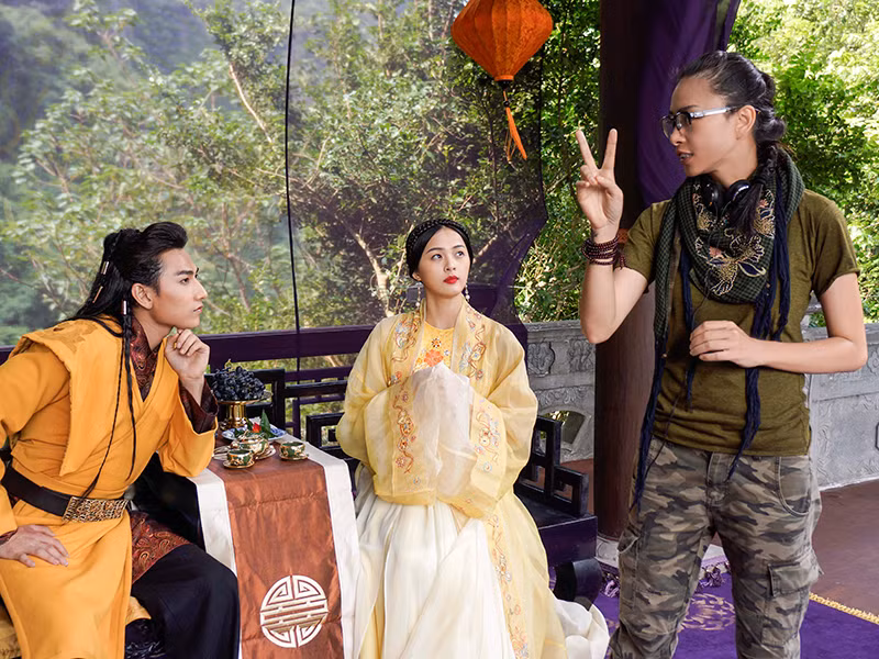 Năm 2016, Hạ Vi bất ngờ đóng nữ chính phim "Tấm Cám: Chuyện chưa kể" của Ngô Thanh Vân dù chưa có kinh nghiệm diễn xuất. Ảnh: Elle