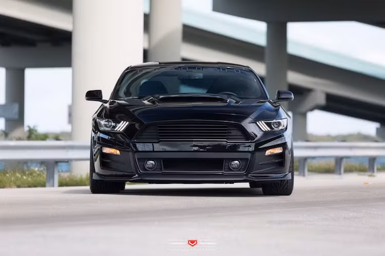 Dựa trên phiên bản cao nhất Ford Mustang GT 5.0 của dòng xe cơ bắp Mỹ Mustang nổi tiếng, hãng độ Roush đã tung ra gói nâng cấp toàn diện cho chiếc xe. Roush là một trong những hãng sản xuất phụ tùng nâng cấp cho xe Ford nổi tiếng nhất tại Mỹ, được thành lập bởi tay đua Jack Roush cách đây 21 năm.