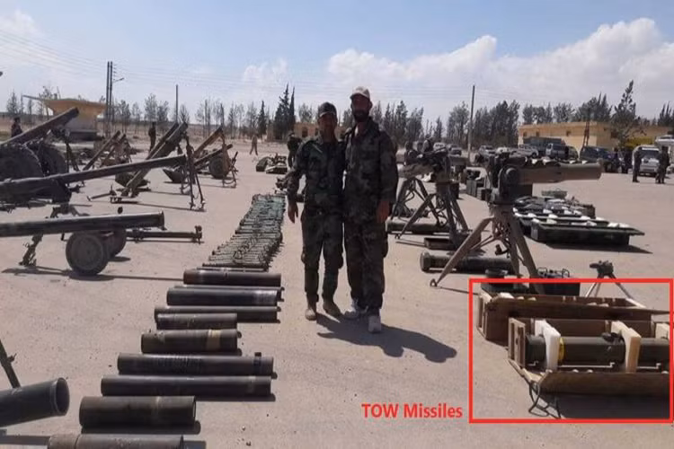 Sự xuất hiện của TOW tại chiến trường Syria có lẽ đã quá quen thuộc tuy nhiên với HJ-8 lại hoàn toàn khác, khi loại vũ khí này được một số quốc gia Trung Đông viện trợ bí mật cho các nhóm phiến quân ở Syria. Ảnh: SANA.