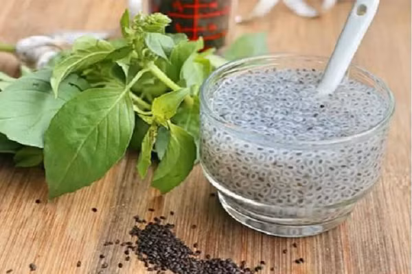 Hạt é. Đây là một chất làm mát tự nhiên, giúp giảm bớt độ axit, táo bón và giúp làn da khỏe mạnh. Bạn có thể ngâm hạt é 4-5 giờ trong nước và sau đó tiêu thụ bằng cách thêm nó vào nước hoặc bất kỳ loại đồ uống nào. (Ảnh minh họa)
