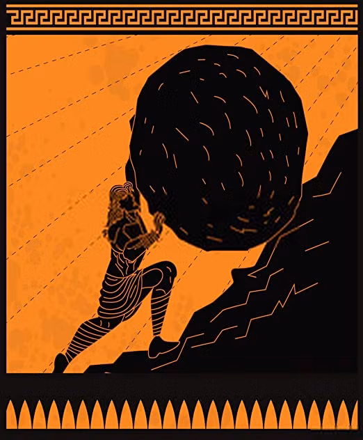 Vợ của Sisyphus làm theo lời của chồng. Vì vậy, khi xuống cõi âm, Sisyphus tiếp cận thần Persephone và kể khổ về việc bị vợ làm những điều không hợp lẽ thường với thi hài của ông.