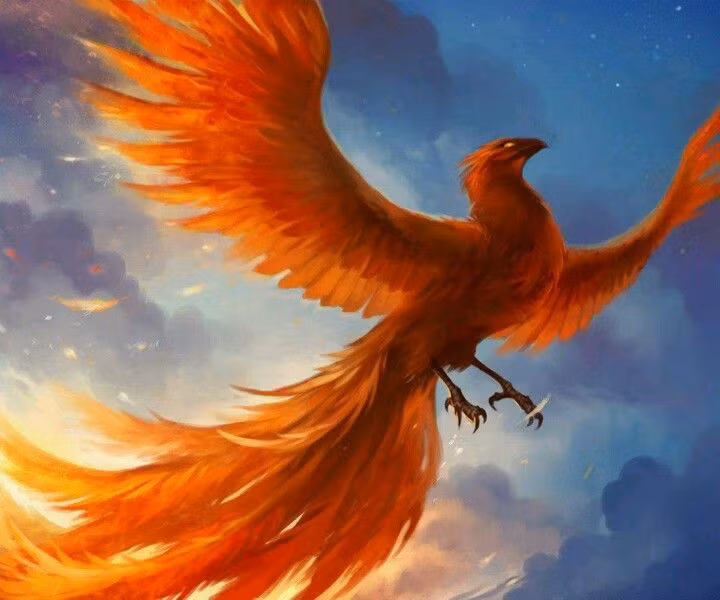 Chim phượng hoàng tượng trưng cho sự cao quý, quyền lực và tái sinh. Khi chết, sinh vật thần thoại này sẽ bốc cháy và biến thành đống tro tàn. Kế đến, chim phượng hoàng sẽ hồi sinh và bắt đầu một cuộc sống mới.