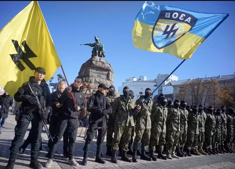 Trên thực tế, Tiểu đoàn Azov không phải là lực lượng tinh nhuệ của Quân đội Ukraine. Đầu tiên đó là một lực lượng tình nguyện, sau đó vì tuyển quá nhiều người, nên đã được Vệ binh Quốc gia Ukraine thu nhận để hợp lý hóa về mặt tổ chức.