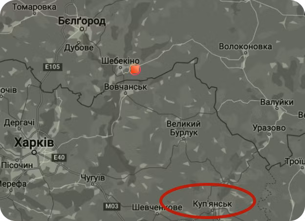 Thành phố Kupyansk, nằm ở phía nam tỉnh Kharkov, giáp với tỉnh Donetsk và Luhansk; mặc dù không phải là trung tâm công nghiệp lớn, nhưng với vị trí địa lý đặc biệt, đã trở thành tâm điểm tranh giành giữa Nga và Ukraine. Nó gần biên giới Nga và kết nối với các tuyến giao thông chính ở miền đông và miền trung Ukraine.