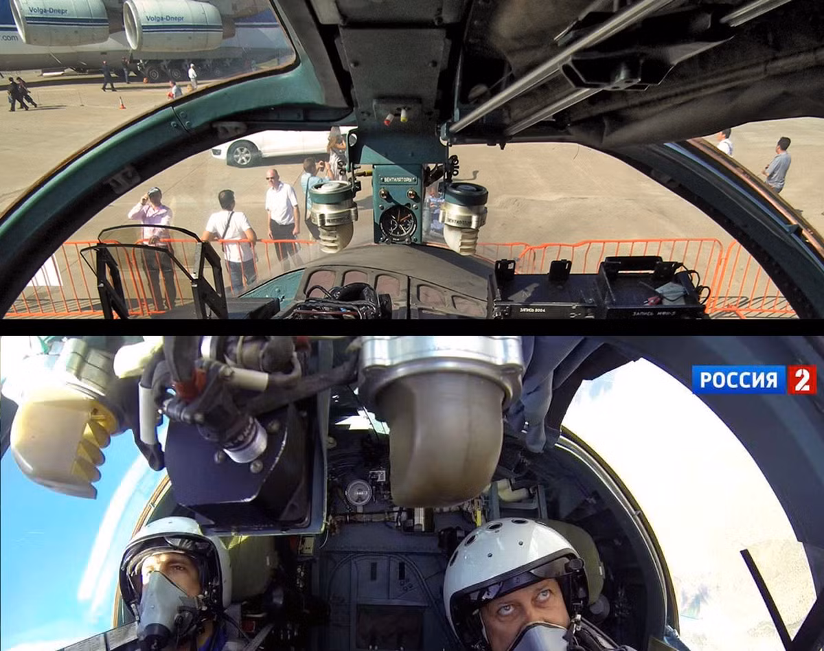 Vì Su-34 là tiêm kích bom có hai chỗ ngồi, nên hai phi công có thể thay phiên nhau lái máy bay hoặc sử dụng vũ khí và có thể thay phiên nhau nghỉ ngơi khi cần thiết, để họ có thể lấy lại sức khỏe, độ tỉnh táo và duy trì khả năng chiến đấu trong một thời gian dài. 