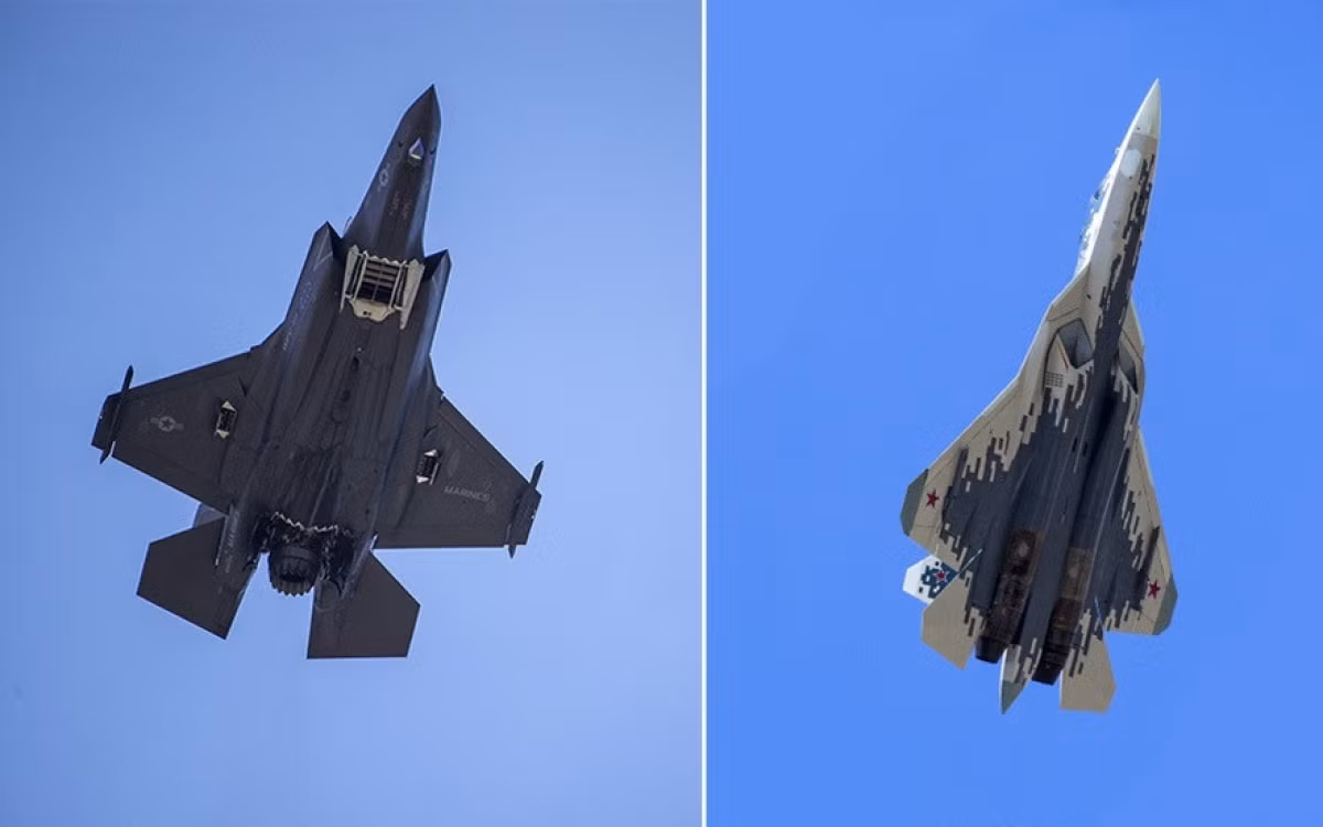 Thiết kế nặng và độ bền cao của máy bay chiến đấu Su-57 giúp cho nó có lợi thế hơn F-35 - máy bay chiến đấu thế hệ thứ năm của phương Tây được sản xuất hiện nay nhỏ hơn đáng kể, mang ít vũ khí hơn và có tầm bay hạn chế hơn.