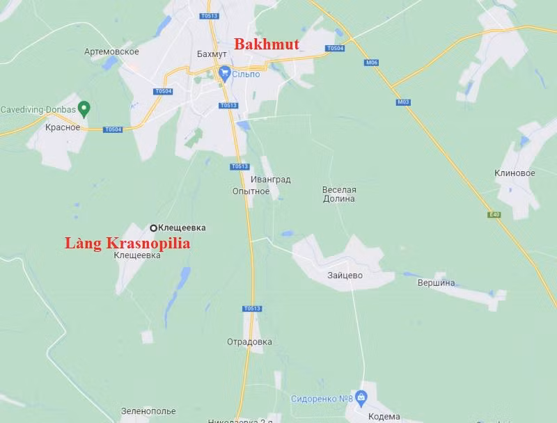 Cùng với quân đội Nga bao vậy bên sườn thành phố Bakhmut, làng Krasnopilia phía tây nam của thành phố Bakhmut cũng đã bị lực lượng Wagner tràn ngập. Vì vậy, giờ đây các đơn vị Ukraine làm nhiệm vụ phòng ngự ở Bakhmut có nguy cơ bị "làm bánh bao".