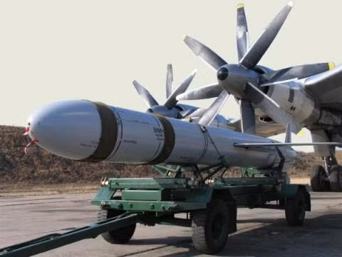 Vũ khí trang bị chính của Tu-95MS là tên lửa hành trình phóng từ trên không (ALCM) Kh-55; đây là loại tên lửa có tốc độ cận âm, tầm bắn khoảng 2.500 km; còn loại tên lửa hành trình mang đầu đạn hạt nhân, hiện trang bị trên Tu-95MSM là Kh-55SM, có tầm bắn đến 3.500 km.
