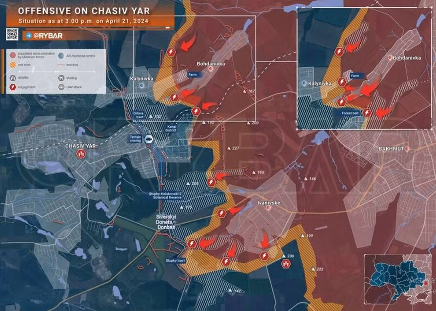 Chasov Yar là trung tâm phân phối hậu cần cho Quân đội Ukraine ở vùng Donbass; sau khi Bakhmut thất thủ vào tháng 5/2023, nơi đây biến thành tiền đồn quan trọng, bảo vệ hai thành phố lớn nhất mà Ukraine còn quản lý ở vùng Donbass, đó là Slavyansk-Kramatorsk. Đồng thời phòng thủ cho thành phố Konstantinovka. 