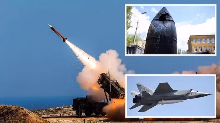 Cap bai trung “sat thu” MiG-31K va ten lua Kinzhal cua Nga