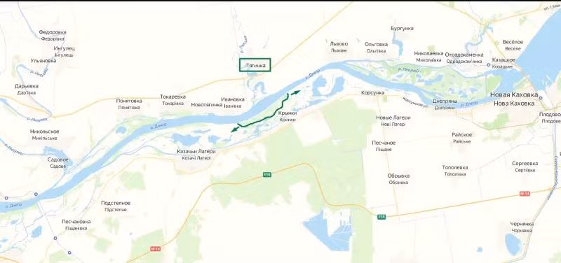 Theo trang Topwar/Nga, diện tích khu vực đầu cầu của Ukraine ở bờ nam sông Dnieper tại Kherson (trung tâm là làng Krynki) đã bị thu hẹp, diện tích không vượt quá một km2.