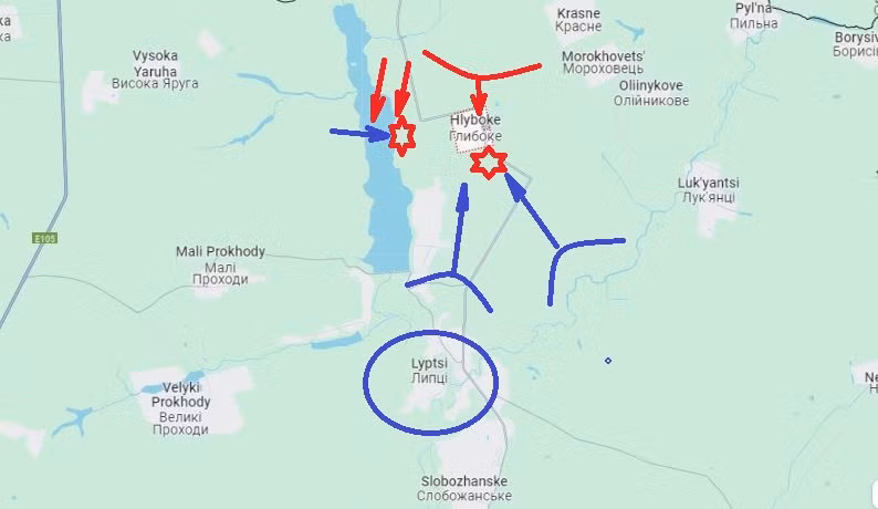 Ngoài ra, Quân đội Ukraine cũng cố gắng đổ bộ lên bờ hồ Travyanskoye qua đường thủy, nhưng bị xóa sổ hoàn toàn trước cuộc không kích của Lực lượng Không quân chiến thuật Nga. Chuỗi thất bại này cho thấy, giữa Quân đội Ukraine và Quân đội Nga vẫn còn khoảng cách lớn về trang bị và chiến thuật. 