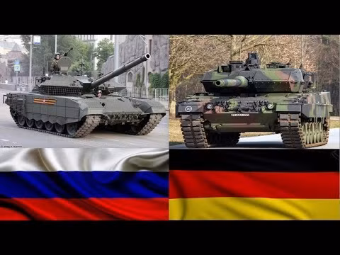 Khi xe tăng Leopard 2A4 đối đầu với xe tăng T-90M, có thể xảy ra các tình huống sau: Đầu tiên là sự kém hiệu quả của pháo tăng, khi pháo chính của xe tăng Leopard 2A4 có cỡ nòng 120mm, trong khi pháo chính của xe tăng T-90M có cỡ nòng 125mm; như vây T-90M có hỏa lực mạnh hơn.