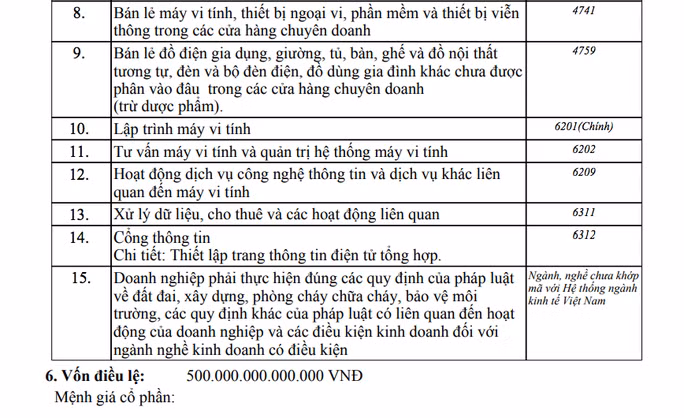 Vu dang ky gop hon 500.000 ty mo cong ty: Giam sat viec gop von