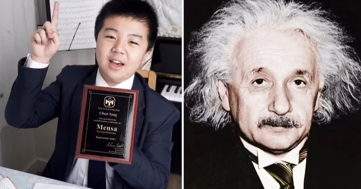  Thiên tài Albert Einstein là một trong những nhân vật kiệt xuất trong lịch sử nhân loại. Ông có chỉ số IQ là 160. Gần đây, Daniel Yang, 12 tuổi, sống tại Birmingham, Anh gây xôn xao dư luận khi có IQ cao hơn Einstein.
