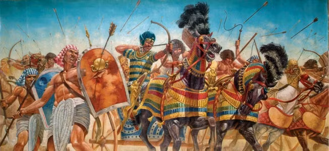 Vào thời điểm diễn ra cuộc chiến, Ai Cập dưới sự trị vì của pharaoh Ramses II trong khi đế chế Hittite do vua Muwatalli II lãnh đạo.