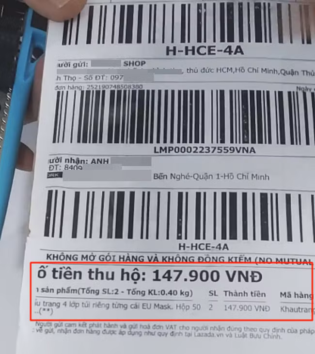 Mua khẩu trang online, chàng trai mếu máo nhận thứ “không đỡ nổi“ Mua khau trang online, chang trai meu mao nhan thu “khong do noi“