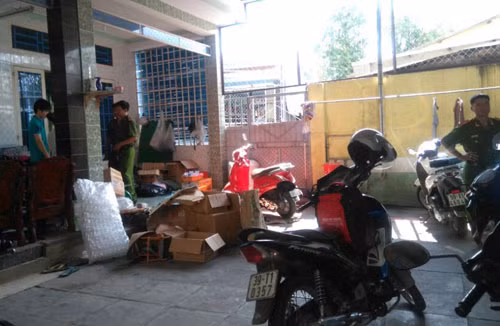 Lò sản xuất, sang chiết mỹ phẩm trái phép của vợ chồng bà Trà M.
