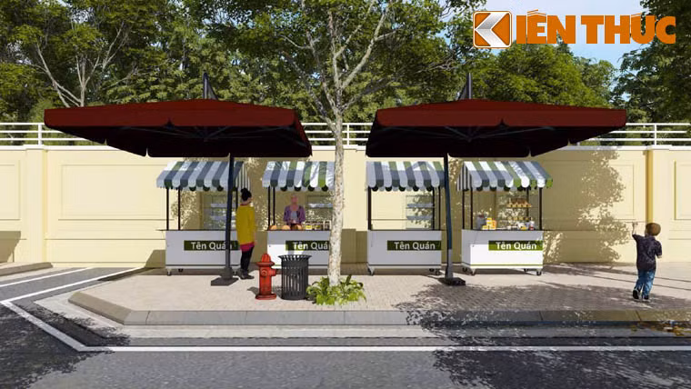 Đề án phố hàng rong được quận 1 đề xuất với UBND TP HCM 5 tháng trước và được chấp thuận thí điểm. Phố hàng rong hợp pháp trên đường Nguyễn Văn Chiêm chỉ chiếm một phần nhỏ trên vỉa hè.