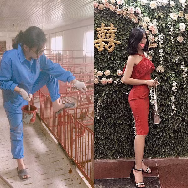 " Hot girl chăn lợn" là biệt danh hài hước mà nhiều người dùng để gọi Trần Thị Minh Hương, sinh năm 1995, sinh viên khoa Chăn nuôi thú y của trường ĐH Nông Lâm Thái Nguyên, sau khi bức ảnh đối lập của cô bạn gây sốt trên mạng.
