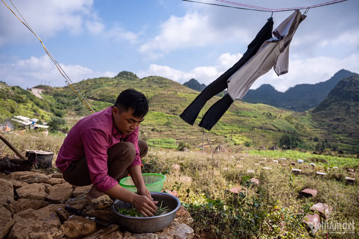 Chính vì vậy mà người nuôi ong ở đây sống du mục. Họ phải đưa những thùng ong tới nơi có hoa để khai thác mật. Hàng trăm thùng ong trải khắp thung lũng.