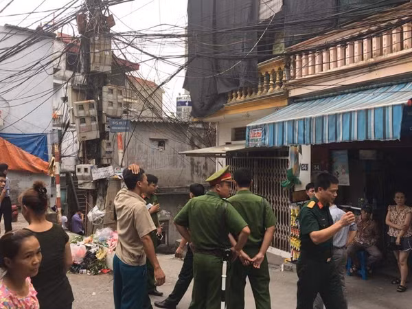 Hiện trường nơi xảy ra vụ việc.