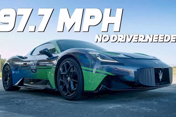 Sieu xe Maserati MC20 khong nguoi lai lap ky luc toi 318 km/h