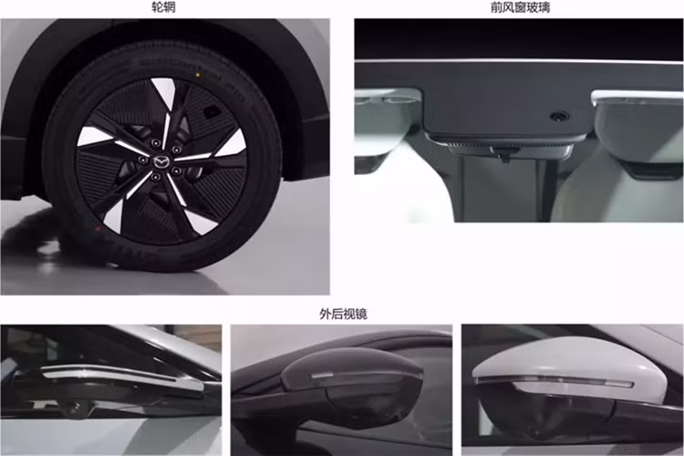 Để tăng cường hiệu suất khí động lực học, Mazda EZ-60 có thêm các chi tiết cho phép luồng không khí đi qua như khe hút gió ở đầu xe và cột C. Tùy theo phiên bản, xe sẽ sử dụng camera kỹ thuật số ở hai bên sườn hoặc gương chiếu hậu truyền thống.