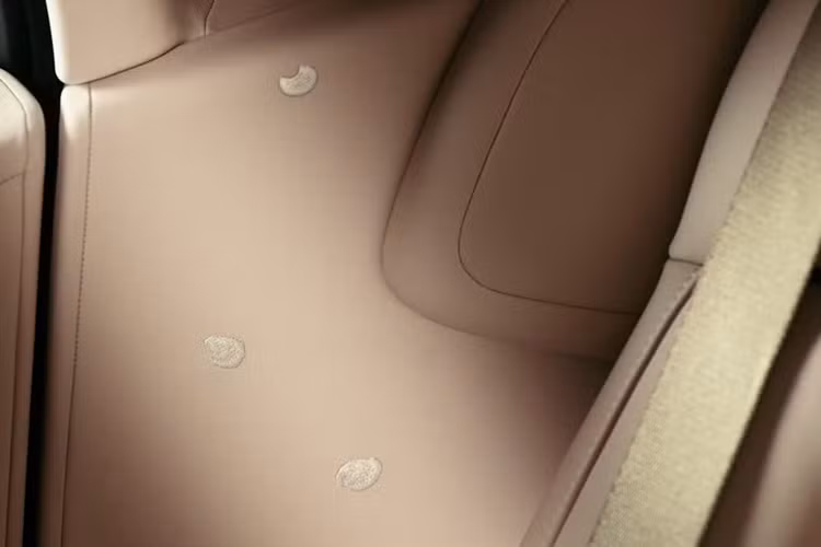 Chiếc xe còn sử dụng kỹ thuật thêu hoa anh đào ba chiều, lần đầu tiên áp dụng trên Rolls-Royce. Kỹ thuật này xếp lớp chỉ để tạo cấu trúc tự đứng, sau đó mỗi cánh hoa được định hình bằng tay và khâu cố định. Phần thêu ba chiều kết hợp với thêu truyền thống tạo sự khác biệt về hình ảnh, tăng tính nổi bật cho nội thất.